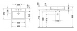DURAVIT - Vero Air Umyvadlová mísa 60x47 cm, bez přepadu, otvor pro baterii, WonderGliss, bílá 23526000411