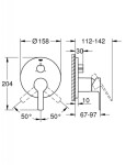 GROHE - Lineare Baterie pod omítku pro 3 spotřebiče, chrom 24095001