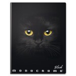Školní sešit linkovaný 544 Pigna Monocromo Black A5
