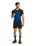 Pánské merino triko s krátkým rukávem ICEBREAKER Mens 75 Cool-Lite Featherlight SS Crewe, Atlantis velikost: S