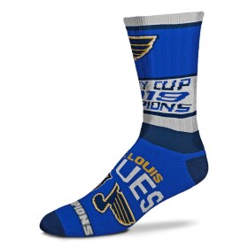 Fanatics Pánské Ponožky St. Louis Blues For Bare Feet Women's 2019 Stanley Cup Champions Crew Socks