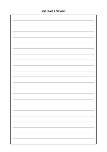 Záznamník ruční motorové pily, A4, 26 listů