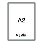 Djois samolepicí rámeček - Magneto, A2, šedý, 1 ks