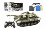 Tank RC plast 27cm 27MHz na baterie+dobíjecí pack se zvukem v krabici 37x17x19cm