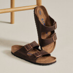 Dámské tenké žabky Birkenstock Arizona Soft Footbed Oiled Leather Habana (0452763) 36