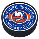 Mustang Puk New York Islanders NHL Striped Textured Puck