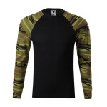 Pánské tričko Malfini Camouflage LS M MLI-16634 camouflage green S
