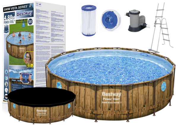Bestway Bazén Bestway Rattan Swim Vista 488 x 122 cm 56725