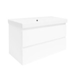 Koupelnová skříňka s umyvadlem SAT B-Way 99x50x45 cm bílá lesk BWAY2100WU1BI BWAY2100WU1BI