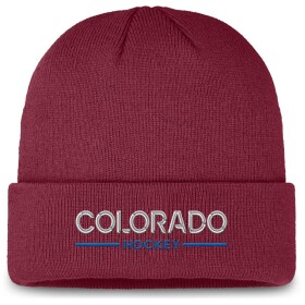 Fanatics Pánská zimní čepice Colorado Avalanche NHL Authentic Pro A/Cap Cuffed Beanie