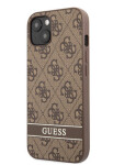 Pouzdro Guess PU 4G Stripe iPhone 13 hnědé