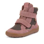 Dívčí zimní barefoot boty TEX WINTER Gray/Pink Froddo G3160247-13 - 37