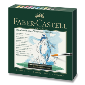 Faber Castell Albrecht Dürer akvarelové popisovače sada 10 ks