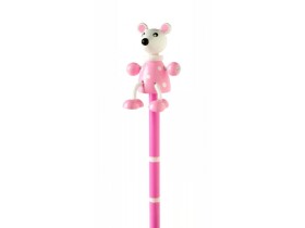 Orange Tree Toys Dřevěná tužka se zvířátkem - Myška (1ks)