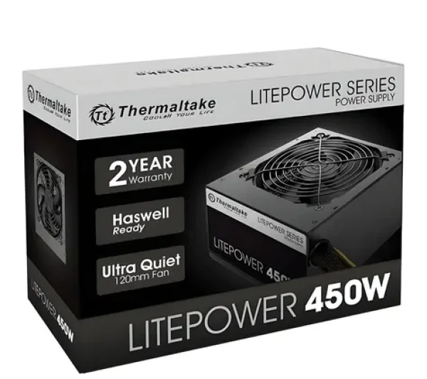 Thermaltake Litepower II černá / Napájecí zdroj / 450 W / aktivní PFC / 120mm ventilátor (PS-LTP-0450NPCNEU-2)