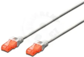 Digitus CAT 6 UTP bílá / Patch kabel / 3 m / AWG 26/7 / LSZH (DK-1617-030/WH)