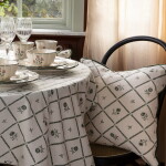 Strömshaga Bavlněný povlak na polštář Lovisa Green / White 45 × 45 cm, zelená barva, textil