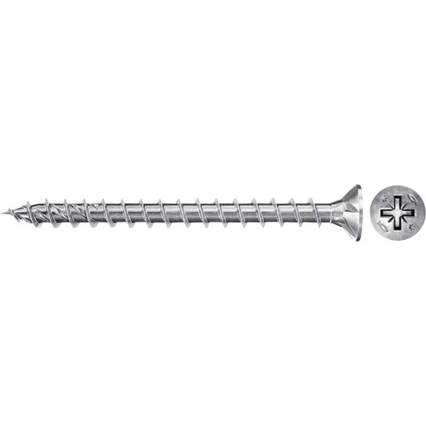 Fischer 670188 Power-Fast II CZF šrouby do dřevotřísky 4 mm 20 mm křížová drážka Pozidriv ocel galvanizováno zinkem 300 ks