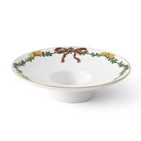Royal Copenhagen Porcelánový svícen Star Fluted Christmas, bílá barva, porcelán