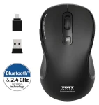 PORT CONNECT Essential černá / Bezdrátová nabíjecí myš / Bluetooth 2.4 GHz / 2400 DPI (910010)