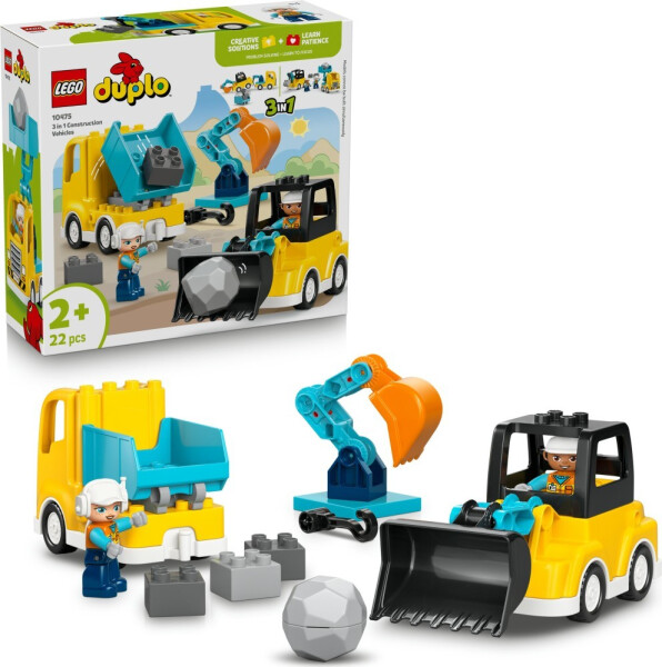 LEGO® 10475 DUPLO® Vozidla na stavbě 3 v 1 - LEGO® DUPLO®