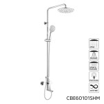 Mereo Mada vanová baterie s talířovou kulatou sprchou, bílá CBE60101SHM