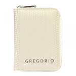 Luxusní dámská kožená peněženka Gregorio Edin, krémová
