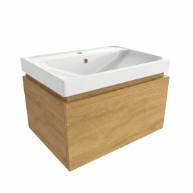 Koupelnová skříňka s umyvadlem SAT Feel 60x30x46 cm dub medový mat SATFEEL60DMU5 SATFEEL60DMU5