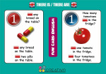 Fun Card English: There Is There Are