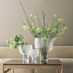 GEJST Skleněná váza Nebl Frosted Small, čirá barva, sklo