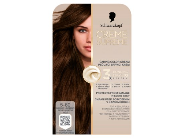 Schwarzkopf Creme Supreme Barva na vlasy 5-60 Světlá čokoládová hnědá
