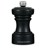ColeMason Hoxton Mlýnek na sůl černá / výška 10,4 cm / bukové dřevo (H233060)