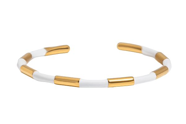 ELENYS Pure Line – pozlacený náramek 18K žluté zlato Délka náramku: 16-17,5 cm / vnitřní průměr 5,51 cm