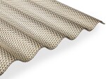 GEOMAT Polykarbonátová vlnitá deska Guttagliss WABE bronzová, 1050 mm m² m²