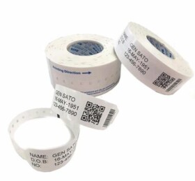 SATO bezpečnostní náramek UHF RFID pro pacienty bílá / 75 ks na roli (162014251)