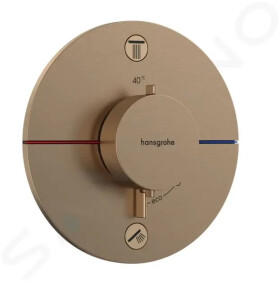 HANSGROHE - ShowerSelect Comfort Termostatická baterie pod omítku, pro 2 spotřebiče, kartáčovaný bronz 15554140