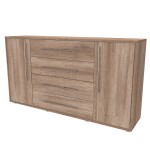 Nábytek Mikulík Komoda ELITE L - hl. 36 cm ROZMĚR: (š/v/h) 150 x 86 x 36 cm