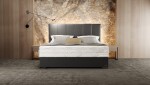 Materasso Čalouněná postel Corium boxspring ROZMĚR: 2x (80x200) cm - boxspring,šedá