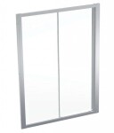 GEBERIT - GEO Sprchové dveře 140x190 cm, stříbrná/čiré sklo 560.163.00.2