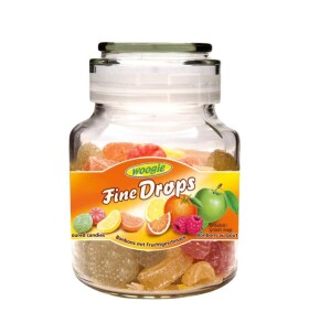 Woogie mix ovocných bonbónů ve skleněné dóze 300g