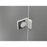 MEXEN/S - Lunar-F L sprchový kout skládací dveře pravá 100 x 90, transparent, bílá 836L-100-090-20-00-P