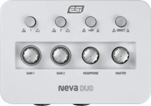 ESI Neva Duo / USB audio rozhraní / 24 bit/192 kHz / 2x combo XLR/Jack / USB-C (NEVADUO)