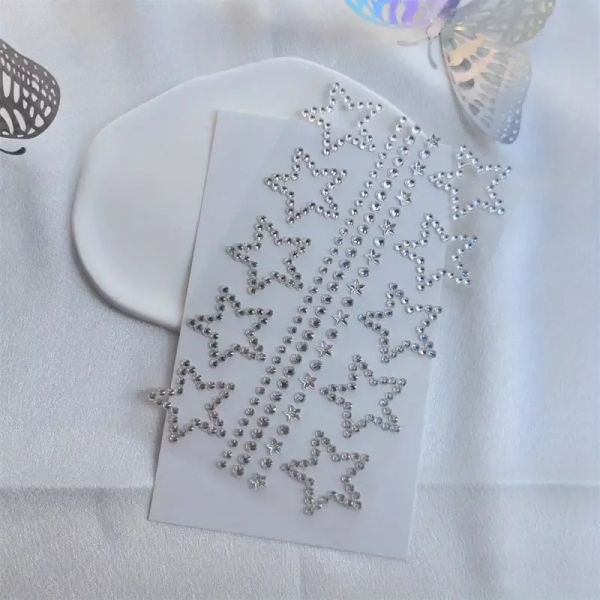 Ptakoviny.cz Kamínky nalepovací - stříbrné