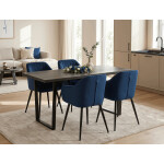 Jídelní stůl 160x80cm, lamino, šedý dub, HT-R5216 GREY