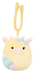Squishmallows Klíčenka Žlutá kravička - Rina