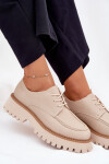 Dámské Mokasíny S Šněrováním Big Star NN274053 Béžové 41