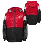 Outerstuff Dětská bunda Detroit Red Wings Goal Line Stance Full-Zip Windbreaker Velikost: Dětské 14 let)