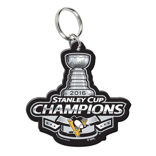 Wincraft Přívěšek Pittsburgh Penguins NHL 2016 Stanley Cup Champions Premium Acrylic 2487081