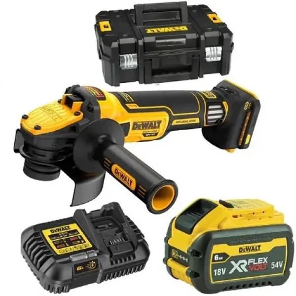 DeWalt DCG409VST1 / Aku úhlová bruska / 125mm / 18V54V XR / 1x 6.0 Ah (DCG409VST1)