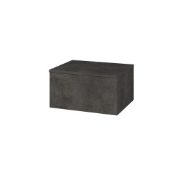 Dřevojas - Nízká skříňka DOS SNZ1 60 - D16 Beton tmavý / Bez úchytky T31 / D16 Beton tmavý 280970D